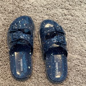 Mini Melissa Kids Navy Speckled Sandals